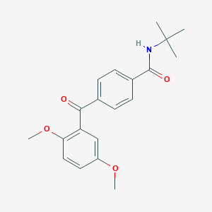 N-(tert-butyl)-4-(2,5-dimethoxybenzoyl)benzamide