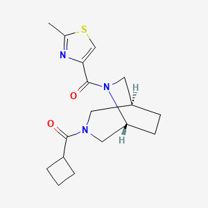 (1S*,5R*)-3-(cyclobutylcarbonyl)-6-[(2-methyl-1,3-thiazol-4-yl)carbonyl]-3,6-diazabicyclo[3.2.2]nonane