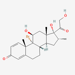 molecular formula C22H29BrO5 B565991 9α-溴-16α-甲基泼尼松龙 CAS No. 26543-61-3