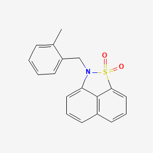 2-(2-methylbenzyl)-2H-naphtho[1,8-cd]isothiazole 1,1-dioxide