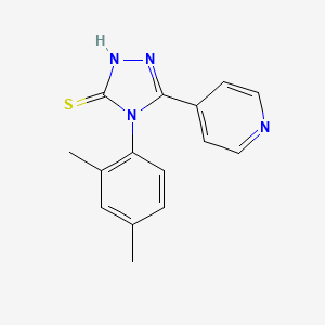 molecular formula C15H14N4S B5659973 4-(2,4-dimethylphenyl)-5-(4-pyridinyl)-4H-1,2,4-triazole-3-thiol CAS No. 675153-69-2