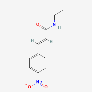 molecular formula C11H12N2O3 B5659983 N-ethyl-3-(4-nitrophenyl)acrylamide 