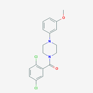 molecular formula C18H18Cl2N2O2 B5660057 1-(2,5-dichlorobenzoyl)-4-(3-methoxyphenyl)piperazine 