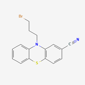molecular formula C16H13BrN2S B566006 10-Bromopropyl-2-cyano Phenothiazine CAS No. 1797890-72-2