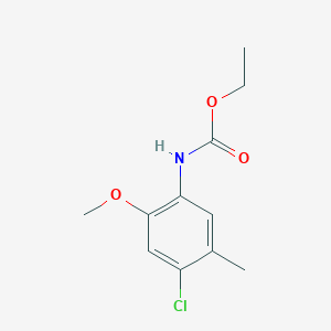 molecular formula C11H14ClNO3 B5660121 ethyl (4-chloro-2-methoxy-5-methylphenyl)carbamate 
