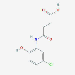 molecular formula C10H10ClNO4 B5660161 4-[(5-chloro-2-hydroxyphenyl)amino]-4-oxobutanoic acid 