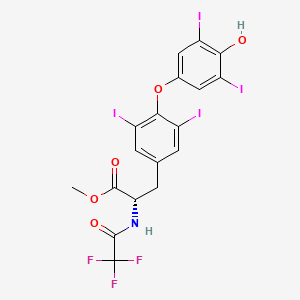 molecular formula C18H12F3I4NO5 B566017 N-(Trifluoroacetyl)-L-thyroxine Methyl Ester CAS No. 906325-95-9