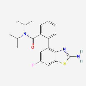 2-(2-amino-6-fluoro-1,3-benzothiazol-4-yl)-N,N-diisopropylbenzamide