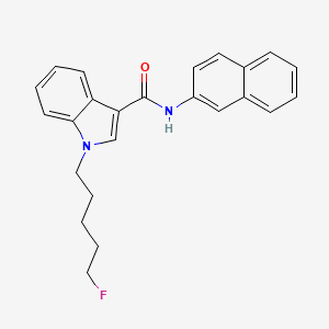 molecular formula C24H23FN2O B566018 1-(5-Fluoropentyl)-N-naphthalen-2-ylindole-3-carboxamide CAS No. 1797883-78-3