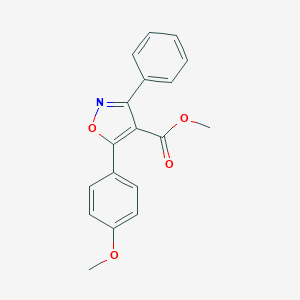 B056602 4-Isoxazolecarboxylicacid,5-(4-methoxyphenyl)-3-phenyl-,methylester(9CI) CAS No. 115665-09-3