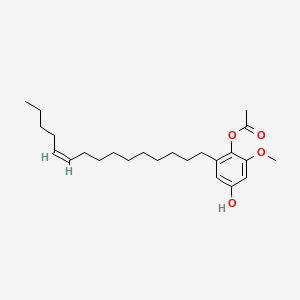 molecular formula C24H38O4 B566026 6-乙酰氧基白花丹酚 B CAS No. 1388841-30-2