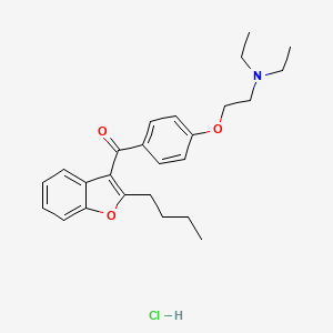 molecular formula C25H32ClNO3 B566027 Amiodarone Impurity A CAS No. 95820-13-6