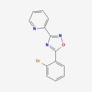 molecular formula C13H8BrN3O B5660279 2-[5-(2-bromophenyl)-1,2,4-oxadiazol-3-yl]pyridine 
