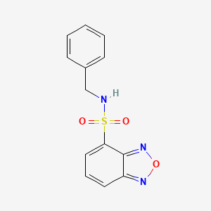 molecular formula C13H11N3O3S B5660297 N-benzyl-2,1,3-benzoxadiazole-4-sulfonamide 