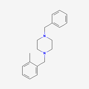 molecular formula C19H24N2 B5660308 1-benzyl-4-(2-methylbenzyl)piperazine 