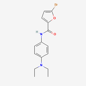 molecular formula C15H17BrN2O2 B5660387 5-bromo-N-[4-(diethylamino)phenyl]-2-furamide 