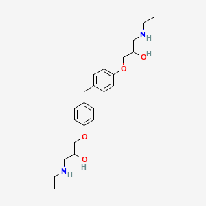 molecular formula C23H34N2O4 B566039 3,3'-((Methylenebis(4,1-phenylene))bis(oxy))bis(1-(ethylamino)propan-2-ol) CAS No. 1797132-90-1