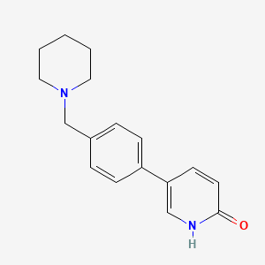 molecular formula C17H20N2O B5660398 5-[4-(piperidin-1-ylmethyl)phenyl]pyridin-2(1H)-one 