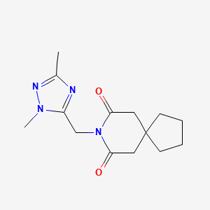8-[(1,3-dimethyl-1H-1,2,4-triazol-5-yl)methyl]-8-azaspiro[4.5]decane-7,9-dione