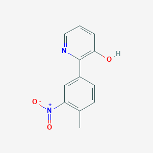 molecular formula C12H10N2O3 B5660454 2-(4-methyl-3-nitrophenyl)-3-pyridinol 