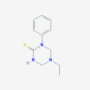 5-ethyl-1-phenyl-1,3,5-triazinane-2-thione