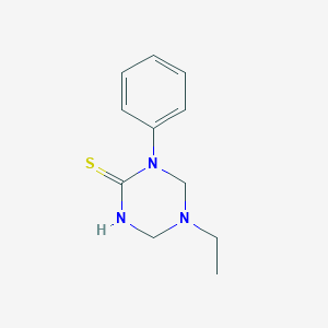 molecular formula C11H15N3S B5660470 5-ethyl-1-phenyl-1,3,5-triazinane-2-thione 