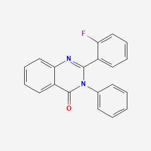 molecular formula C20H13FN2O B5660485 2-(2-fluorophenyl)-3-phenyl-4(3H)-quinazolinone 
