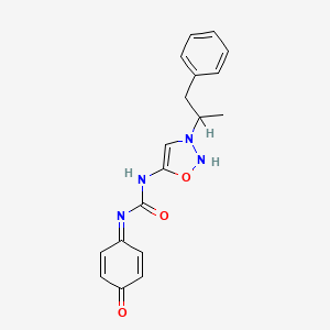 molecular formula C18H18N4O3 B566049 p-Hydroxymesocarb CAS No. 72460-70-9