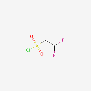 molecular formula C2H3ClF2O2S B566056 2,2-Difluoroethanesulfonyl chloride CAS No. 1033906-60-3