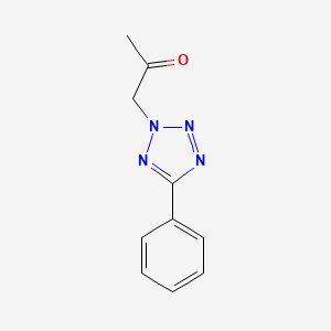 molecular formula C10H10N4O B5660563 1-(5-phenyl-2H-tetrazol-2-yl)acetone 