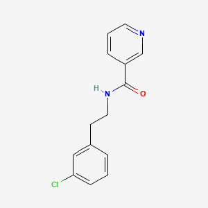 molecular formula C14H13ClN2O B5660620 N-[2-(3-chlorophenyl)ethyl]nicotinamide 