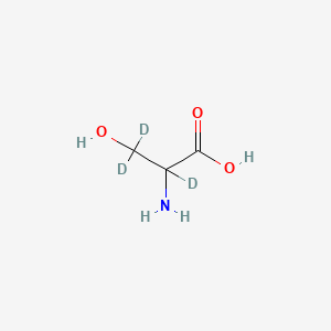molecular formula C3H7NO3 B566066 DL-Serine-2,3,3-d3 CAS No. 70094-78-9