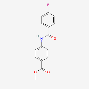 molecular formula C15H12FNO3 B5660670 methyl 4-[(4-fluorobenzoyl)amino]benzoate 
