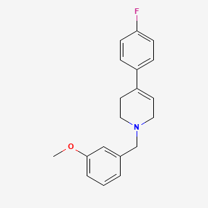 molecular formula C19H20FNO B5660682 4-(4-fluorophenyl)-1-(3-methoxybenzyl)-1,2,3,6-tetrahydropyridine 