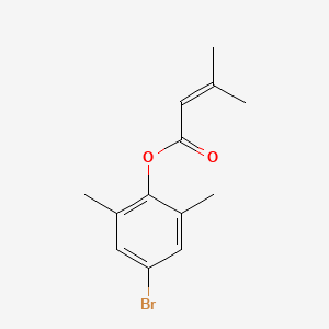 molecular formula C13H15BrO2 B5660695 4-bromo-2,6-dimethylphenyl 3-methyl-2-butenoate 