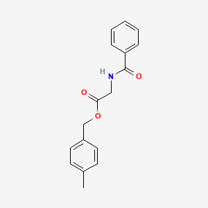 molecular formula C17H17NO3 B5660731 4-methylbenzyl N-benzoylglycinate 