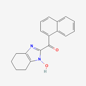 molecular formula C18H16N2O2 B5660788 (1-hydroxy-4,5,6,7-tetrahydro-1H-benzimidazol-2-yl)(1-naphthyl)methanone 