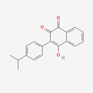 molecular formula C19H16O3 B5660833 2-hydroxy-3-(4-isopropylphenyl)naphthoquinone 