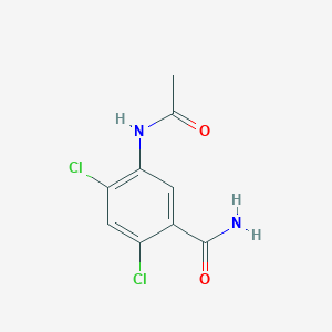 molecular formula C9H8Cl2N2O2 B5660855 5-(acetylamino)-2,4-dichlorobenzamide 