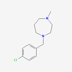 molecular formula C13H19ClN2 B5660883 1-(4-chlorobenzyl)-4-methyl-1,4-diazepane 