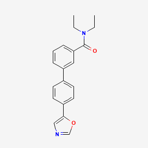 N,N-diethyl-4'-(1,3-oxazol-5-yl)biphenyl-3-carboxamide