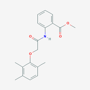 molecular formula C19H21NO4 B5660921 methyl 2-{[(2,3,6-trimethylphenoxy)acetyl]amino}benzoate 