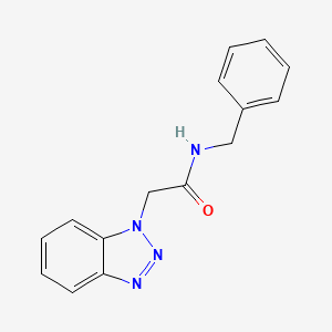 molecular formula C15H14N4O B5660950 2-(1H-1,2,3-benzotriazol-1-yl)-N-benzylacetamide 