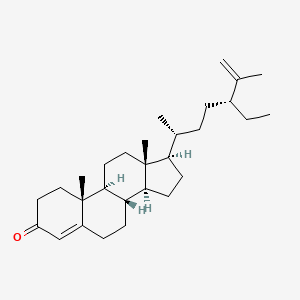molecular formula C29H46O B566096 Stigmasta-4,25-dien-3-one CAS No. 848669-08-9