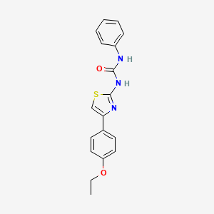 molecular formula C18H17N3O2S B5661002 N-[4-(4-ethoxyphenyl)-1,3-thiazol-2-yl]-N'-phenylurea 