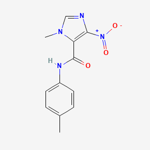 molecular formula C12H12N4O3 B5661016 1-methyl-N-(4-methylphenyl)-4-nitro-1H-imidazole-5-carboxamide 