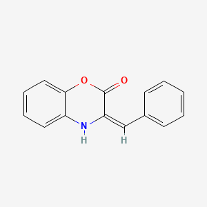molecular formula C15H11NO2 B5661017 3-benzylidene-3,4-dihydro-2H-1,4-benzoxazin-2-one 