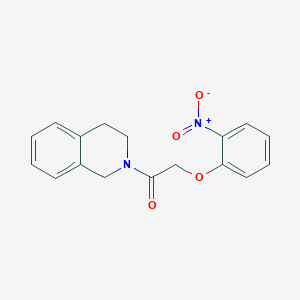 molecular formula C17H16N2O4 B5661026 2-[(2-nitrophenoxy)acetyl]-1,2,3,4-tetrahydroisoquinoline 