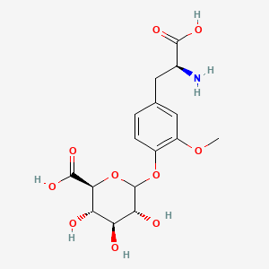 molecular formula C16H21NO10 B566104 3-O-Methyl-L-DOPA 4-Glucuronide CAS No. 52583-26-3