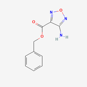 molecular formula C10H9N3O3 B5661090 benzyl 4-amino-1,2,5-oxadiazole-3-carboxylate 